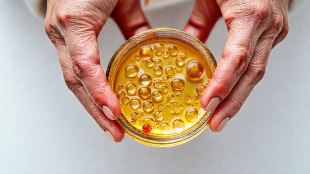Manos y bacterias en estudio científico
