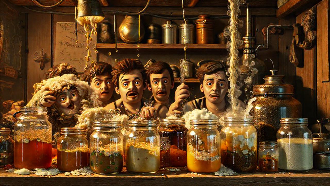 Fermentación casera crea atmósfera acogedora y caótica