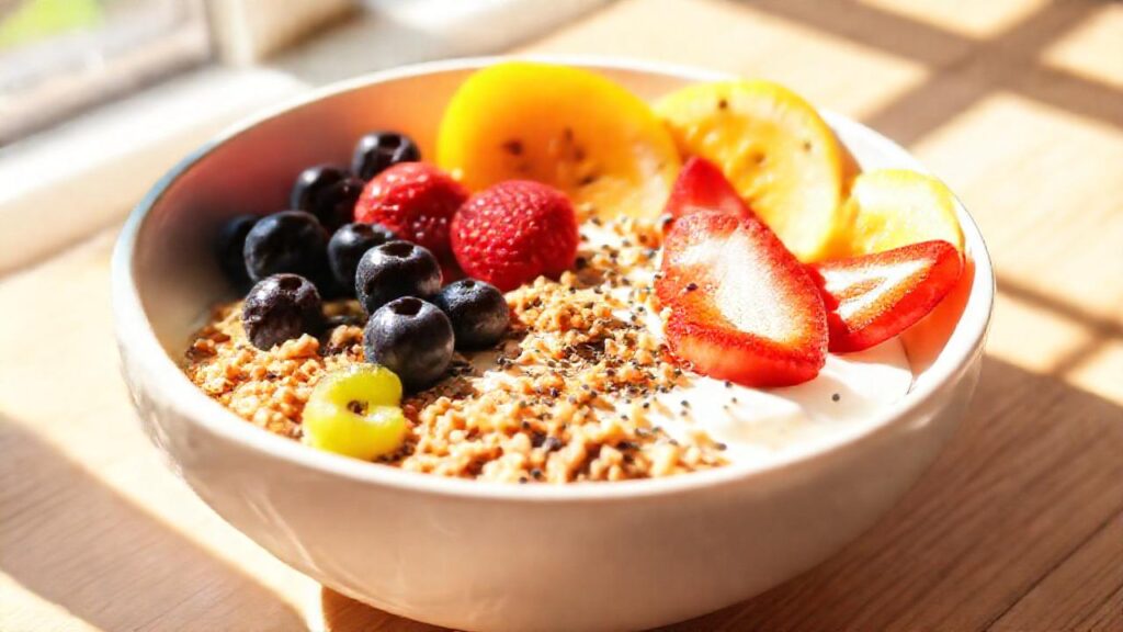 Un desayuno brillante y saludable