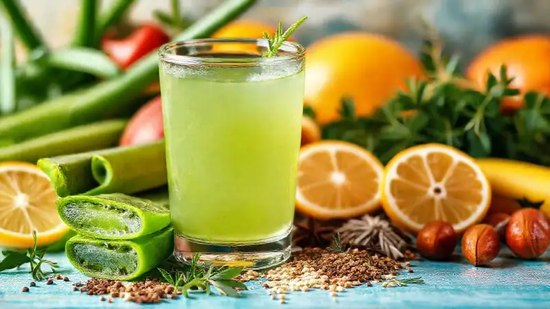 Jugos naturales, saludables y vibrantes