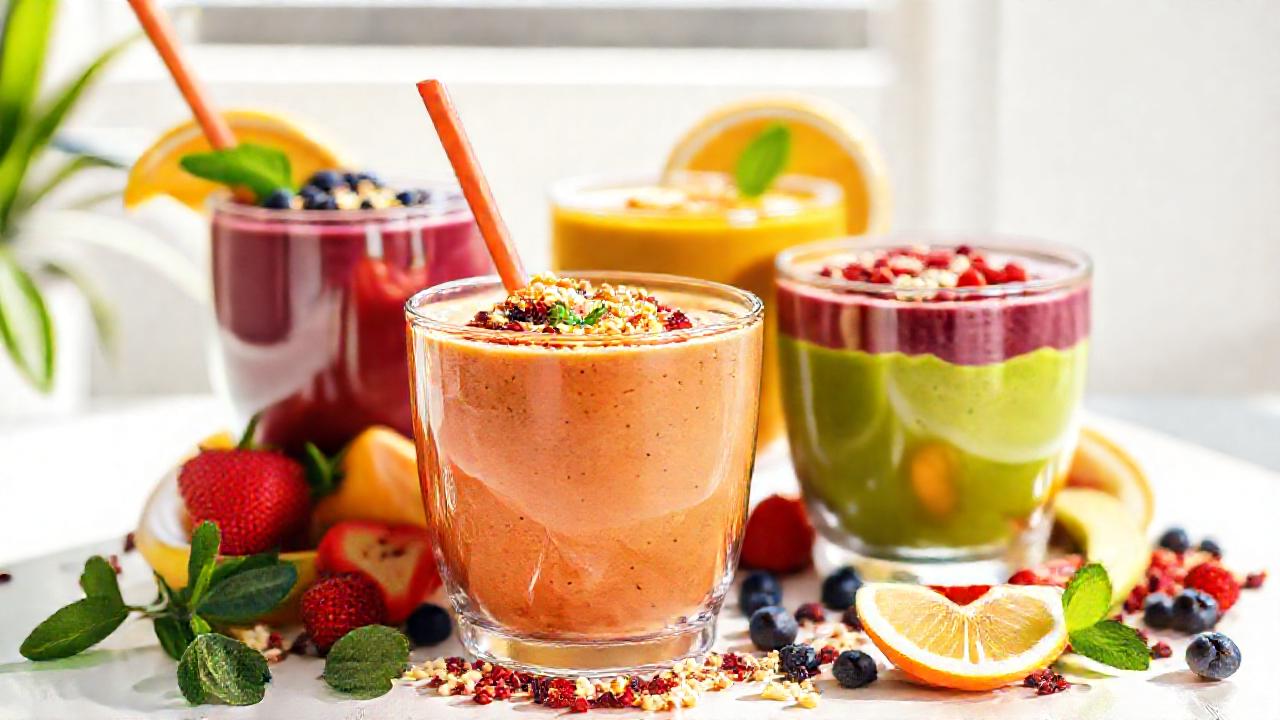 Batidos vibrantes transmiten energía y salud