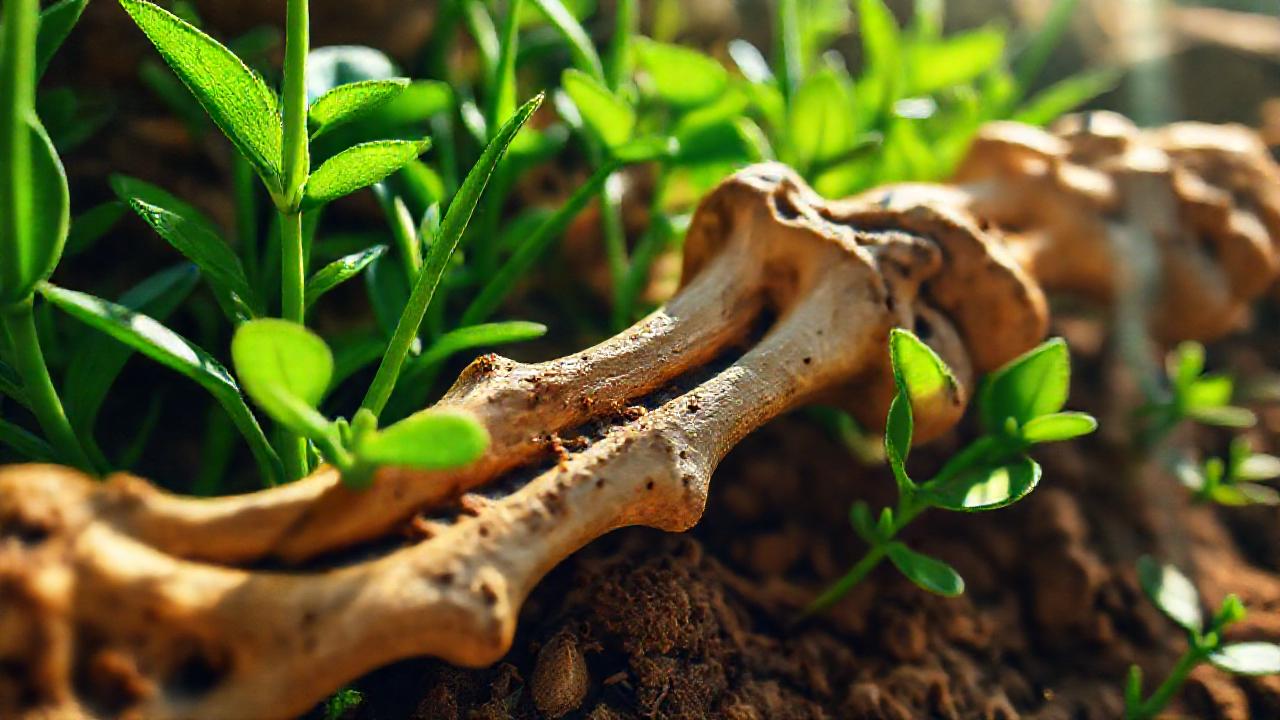 Huesos sanos en un ambiente natural