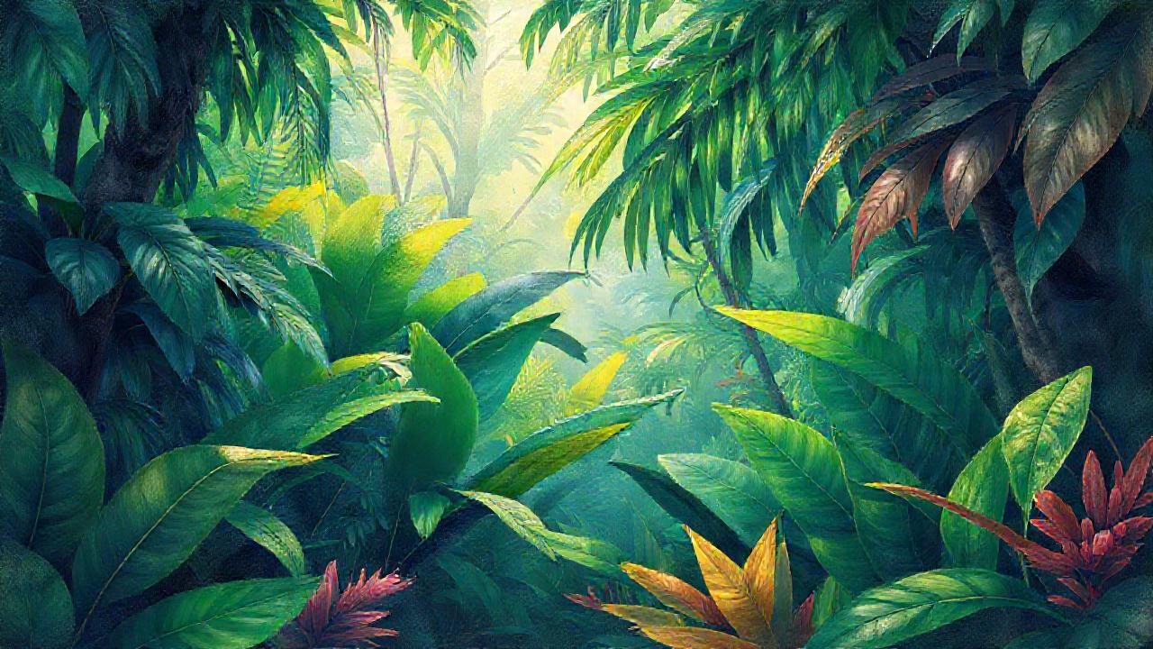 Bosque tropical detallado