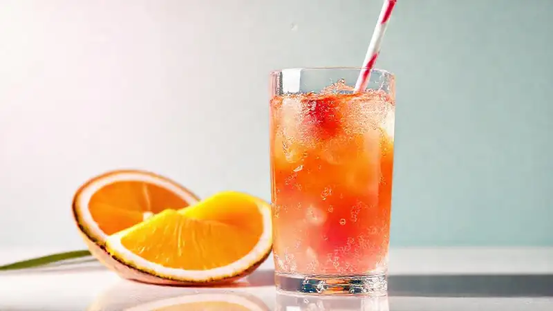 Bebida tropical saludable e hidratante