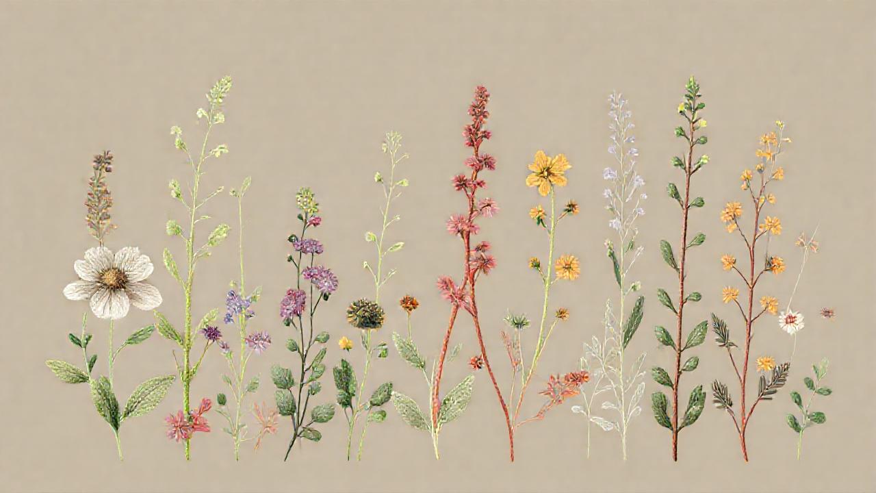 Ilustración botánica tranquila y reveladora