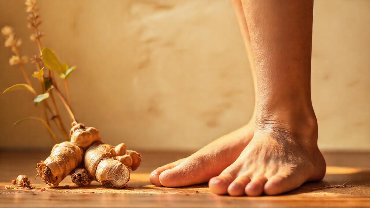 Jengibre cura piernas con calma