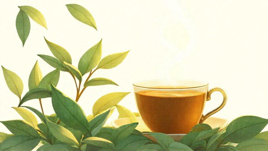 Té caliente evoca calma y serenidad