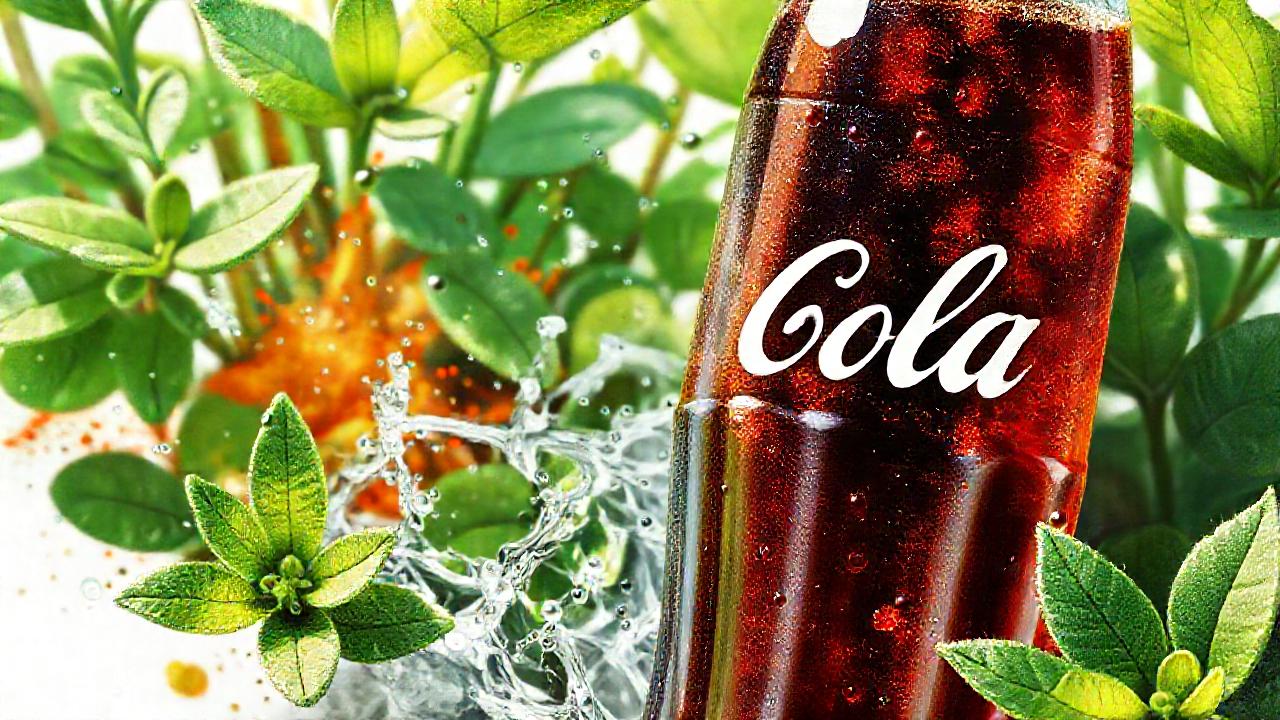 Ilustración botánica refresca con cristales y color