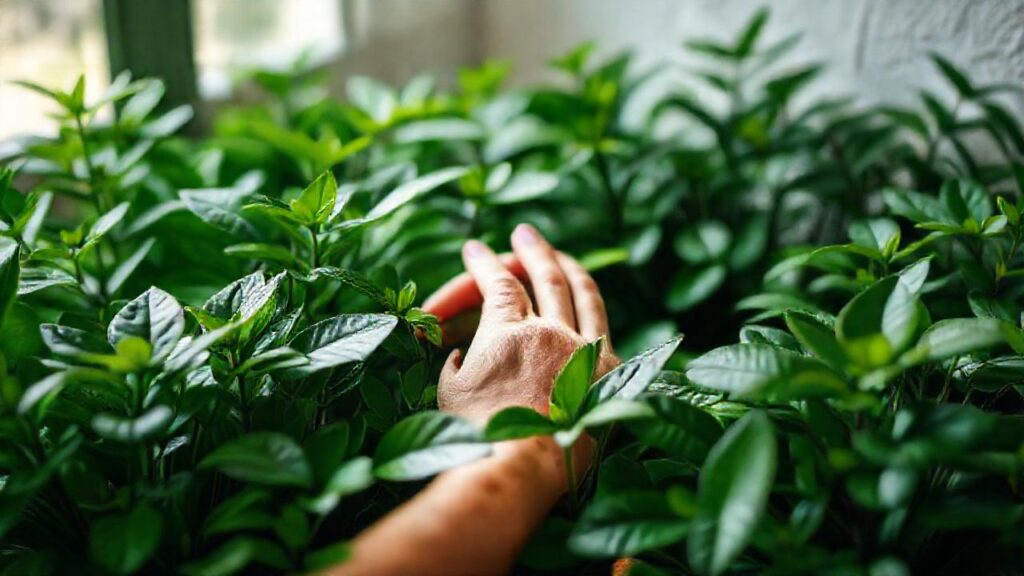 Plantas relajantes crean serenidad natural