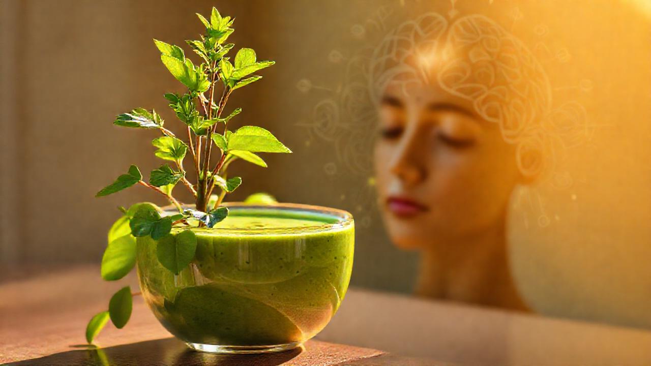 Tulsi y bienestar en luz dorada