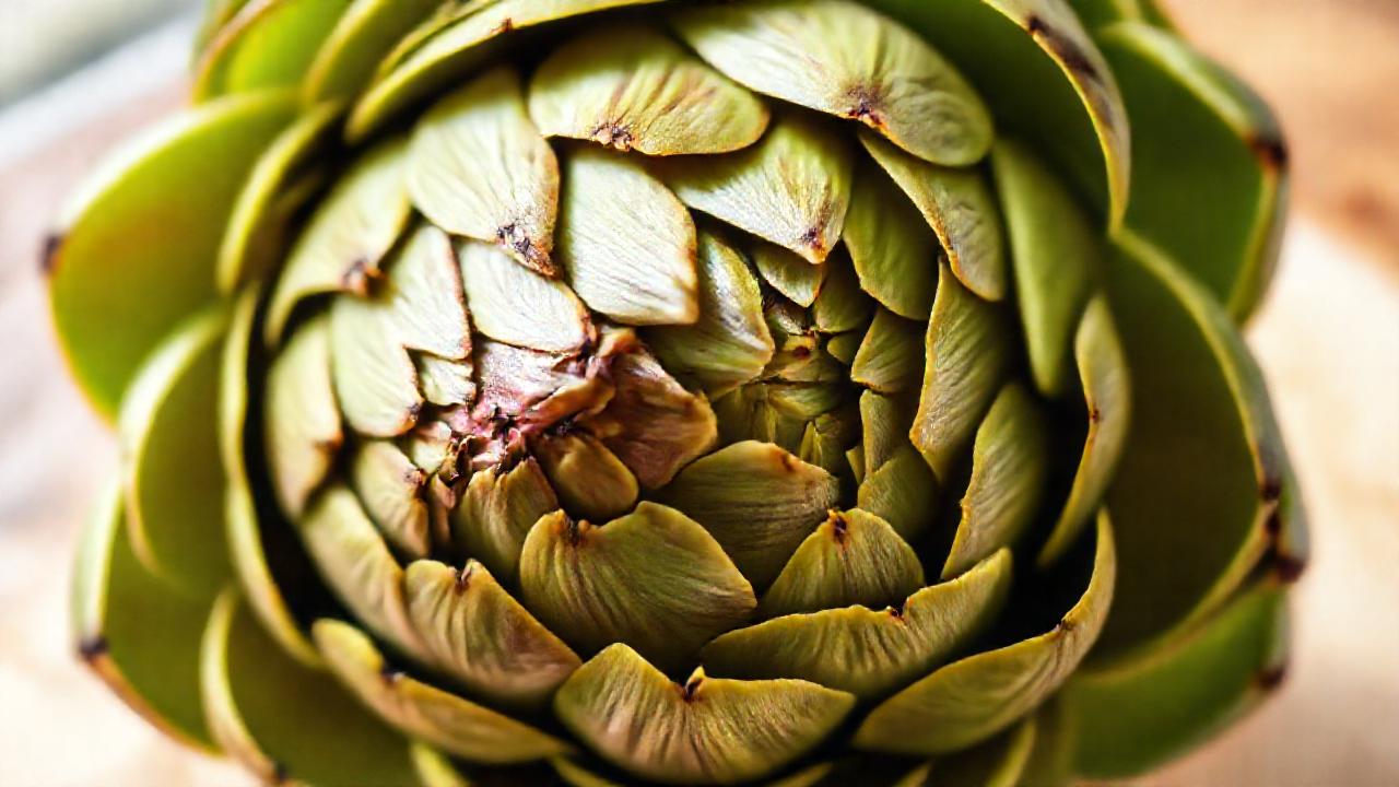 Artichoke verde saludable promueve el bienestar