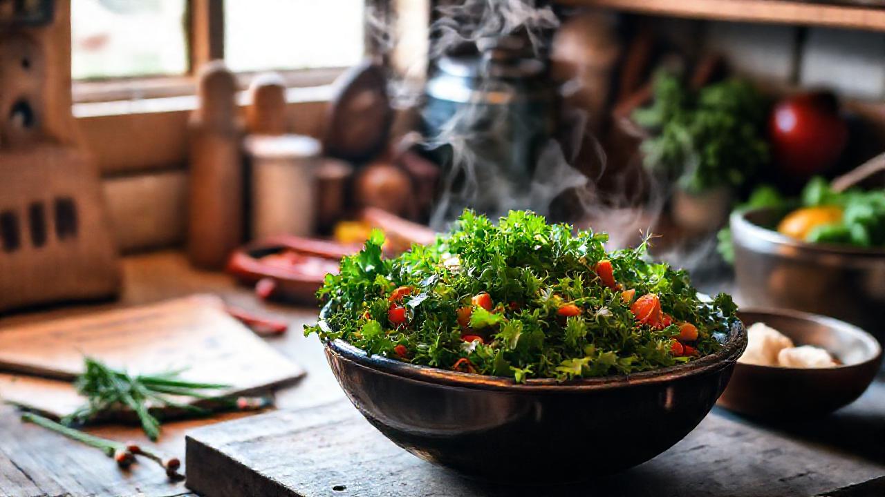 Cocina rústica ofrece comida saludable y reconfortante