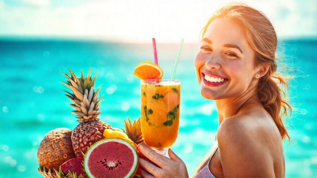Un batido tropical transmite serenidad y bienestar