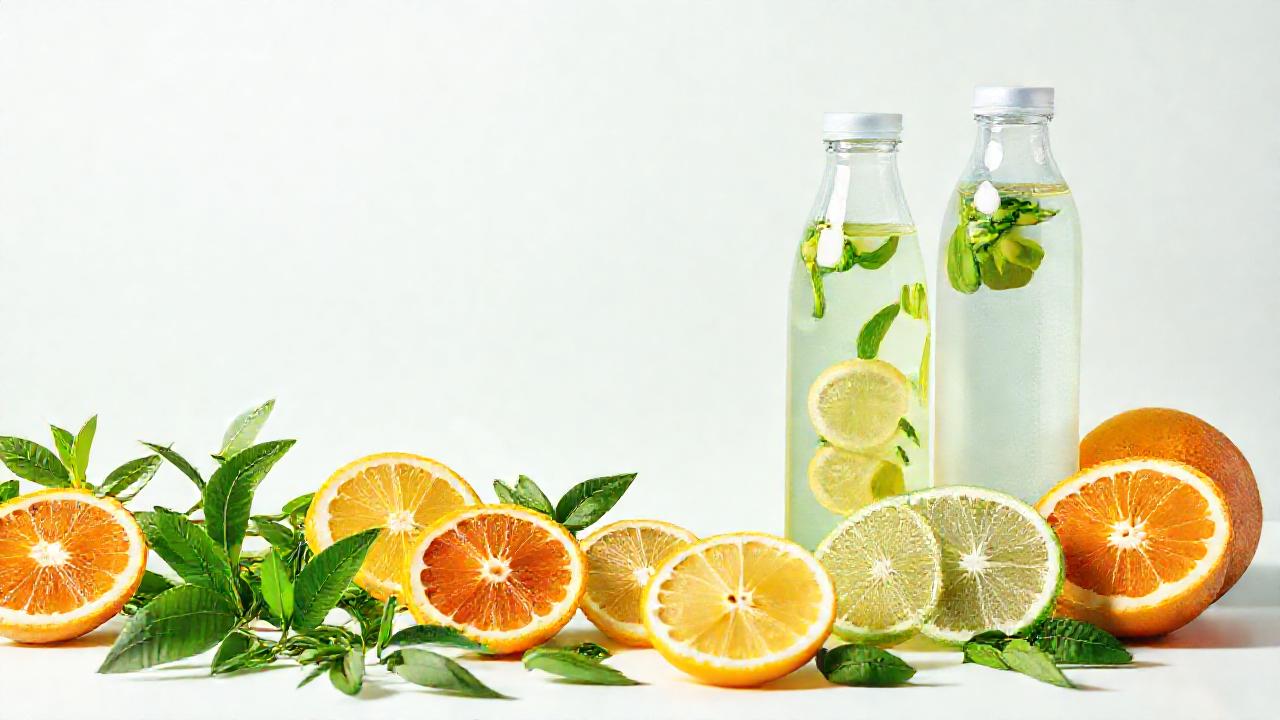 El té verde y frutas destacan en luz clara