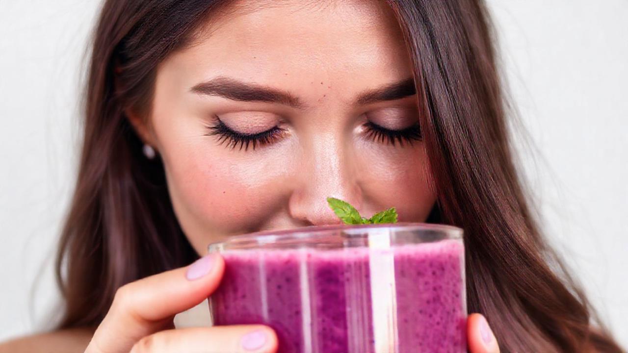 Batido de frutos rojos