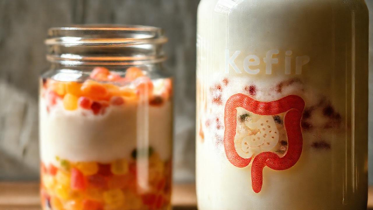 Kéfir: culturas probióticas y intestino sano
