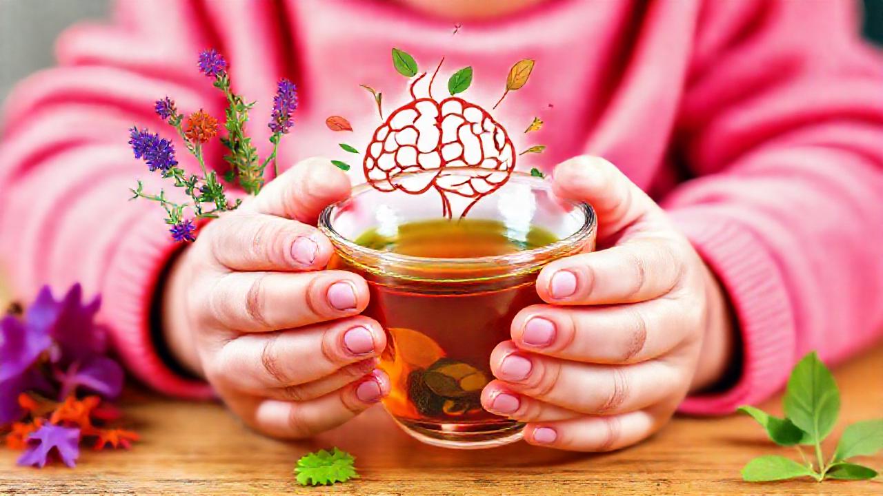 Té herbal educativo y alegre