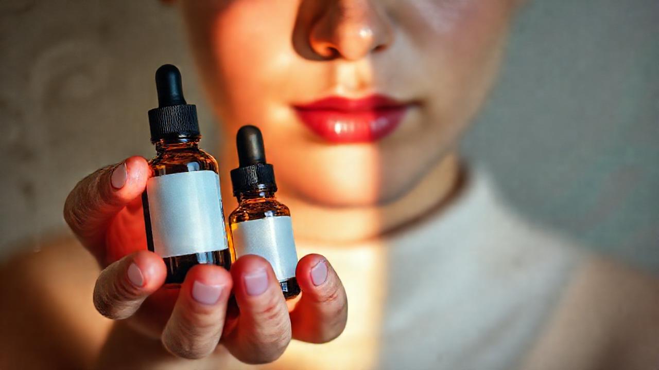 Manos sostienen botellas