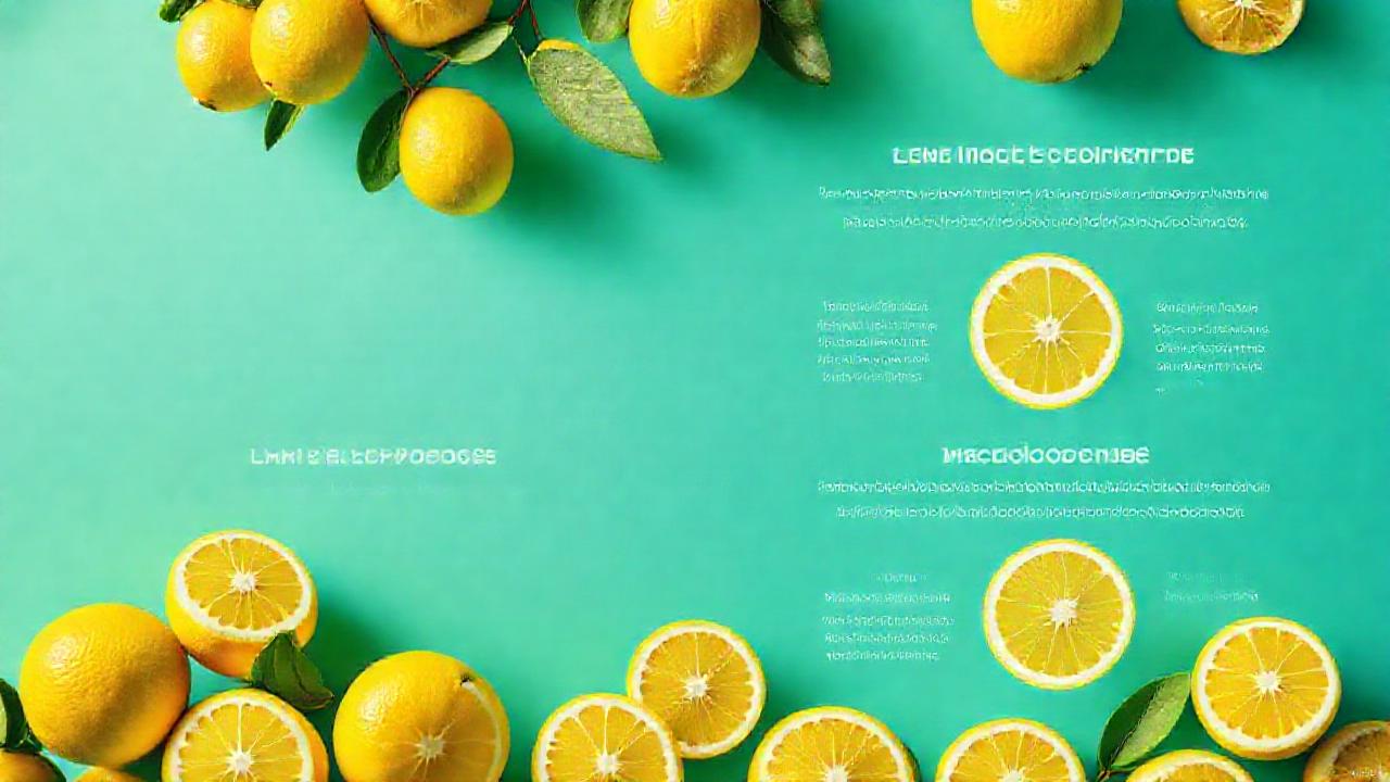Limones amarillos nutren salud y alegría