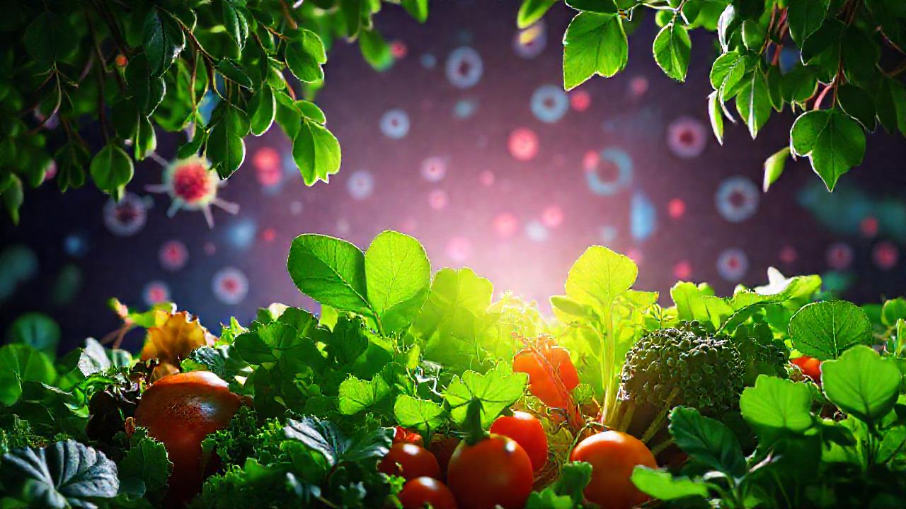 Vegetación saludable irradia vitalidad e información