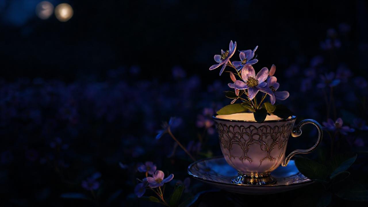 La pasiflora nocturna ofrece un jardín sereno