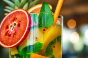 Refresco tropical vibrante