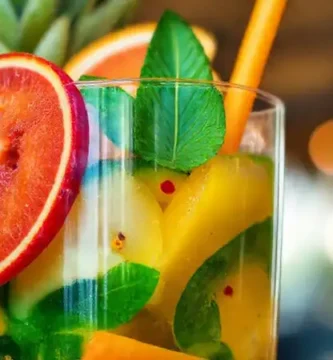 Refresco tropical vibrante