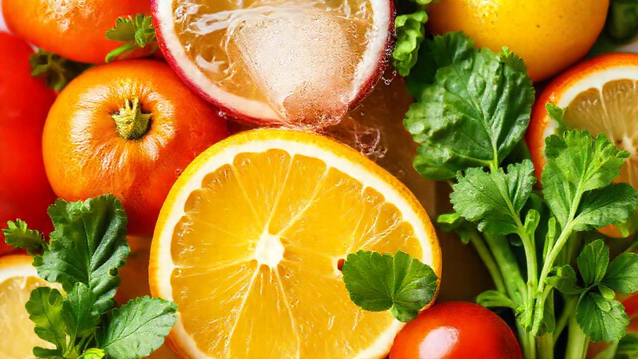 Bebida refrescante y saludable con frutas