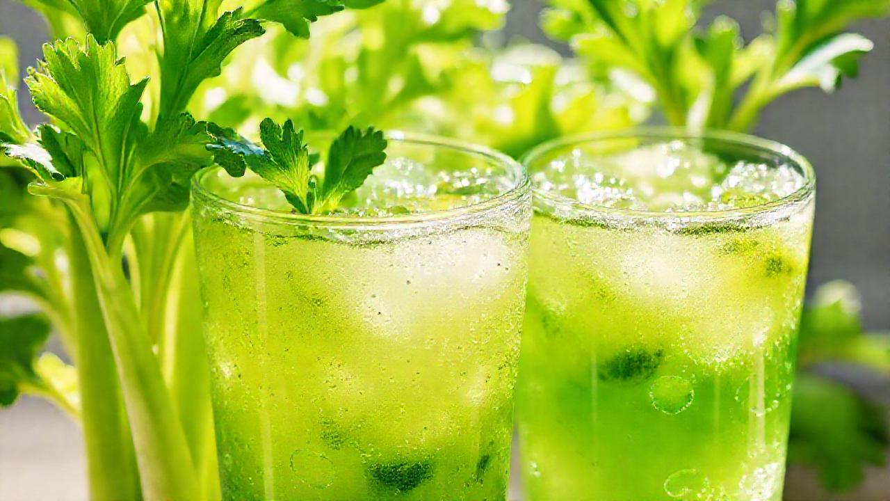 Celery fresco irradia salud y limpieza