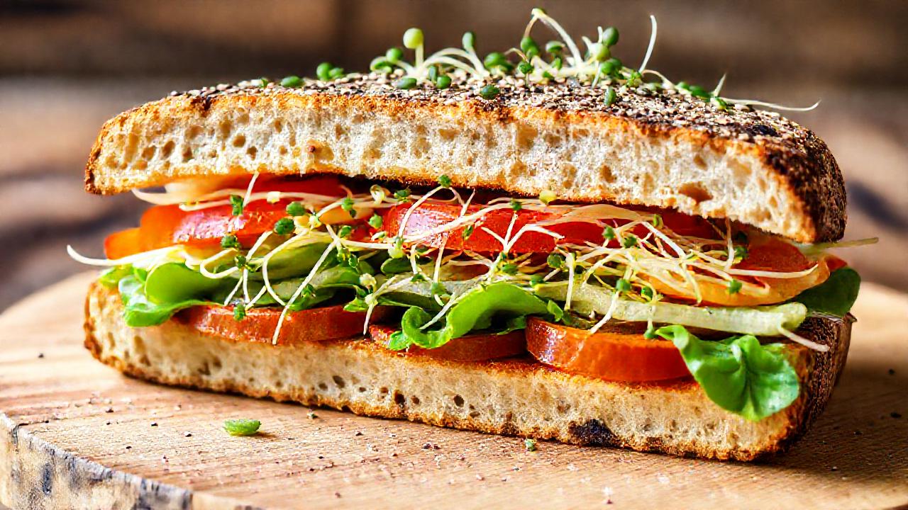 Un sándwich nutritivo y apetitoso