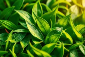 Té verde: ilustración elegante y calmante