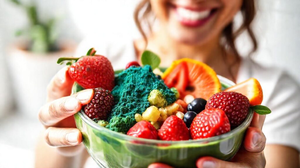 Un batido energético con spirulina saludable