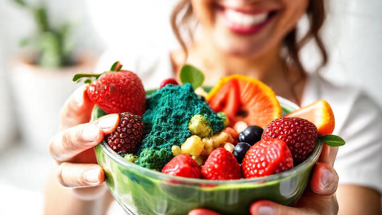 Un batido energético con spirulina saludable