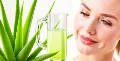 Aloe vera ofrece jugo saludable y brillante