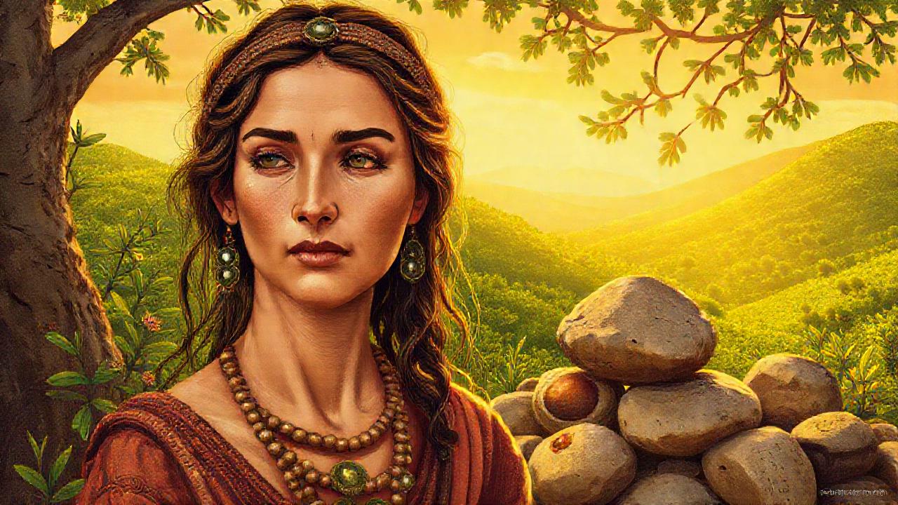 Una ibérica antigua irradia serenidad natural