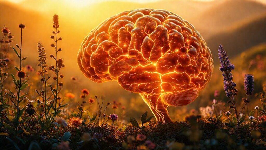 Hierbas antiguas iluminan el cerebro sereno