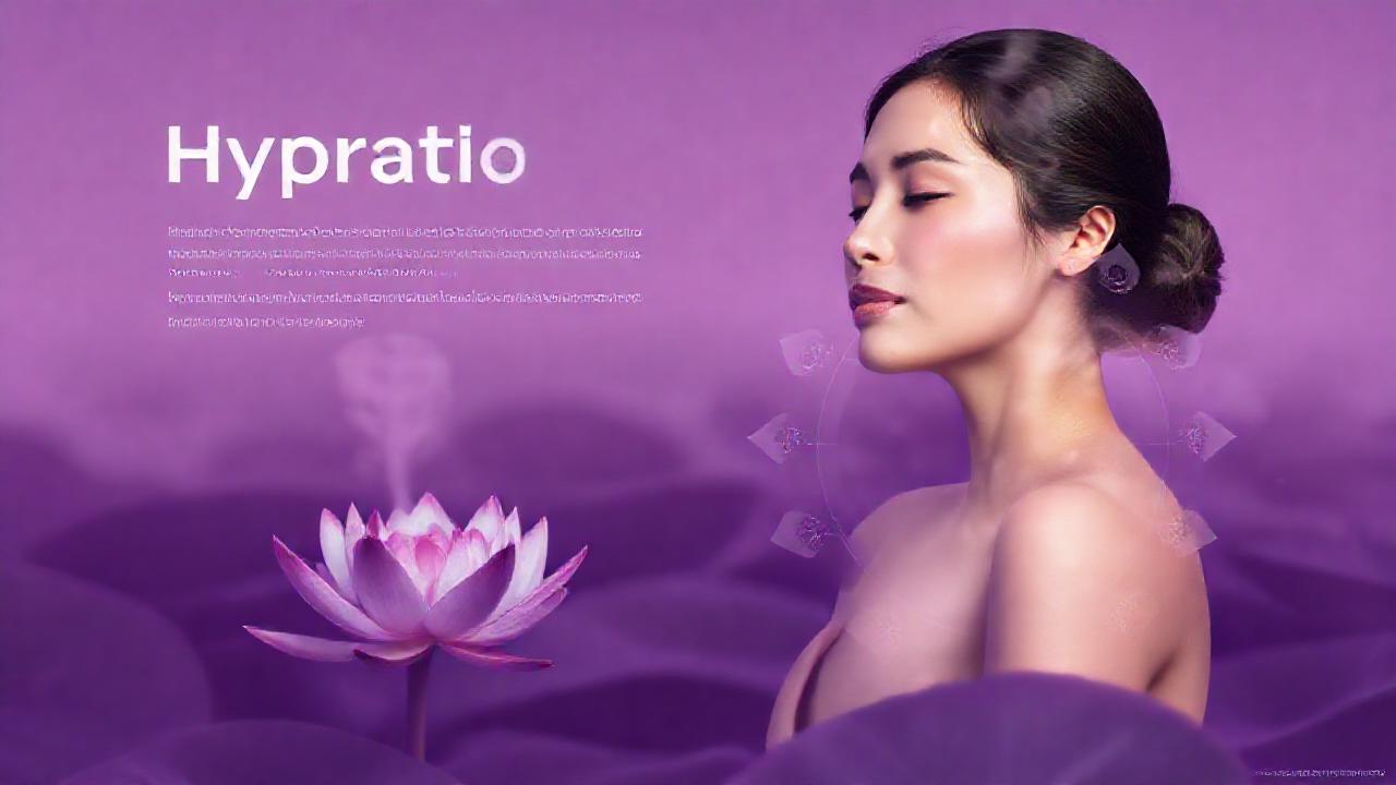 Hidratación y paz en tonos violeta