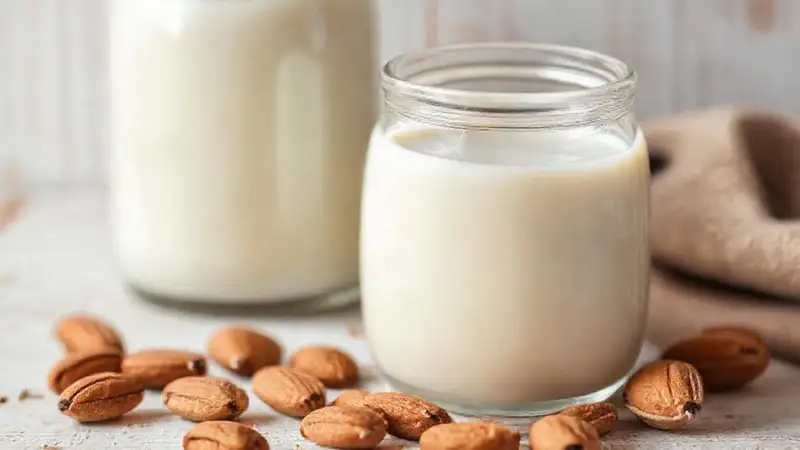 Leche de almendras cremosa