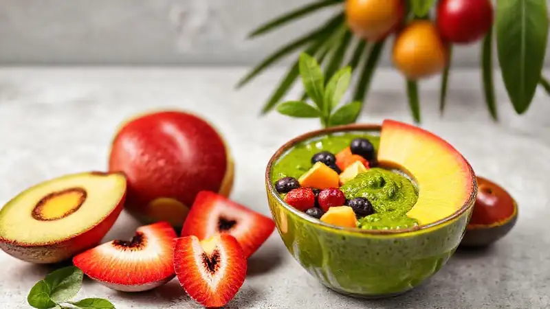 Un smoothie bowl vibrante y saludable