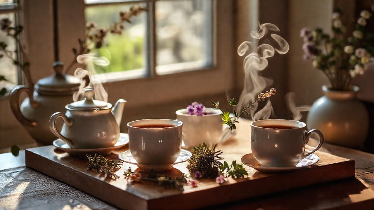 Un ambiente cálido y sereno para té