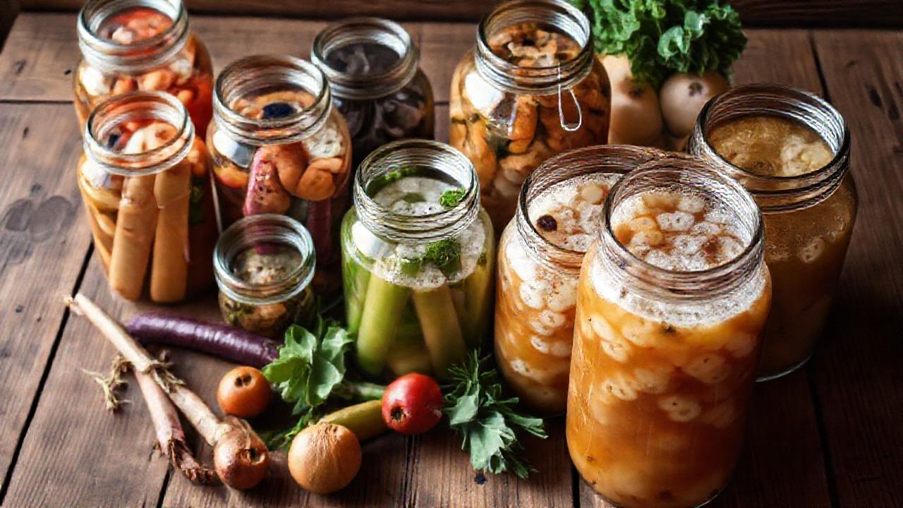 Un rústico ambiente de fermentación casera