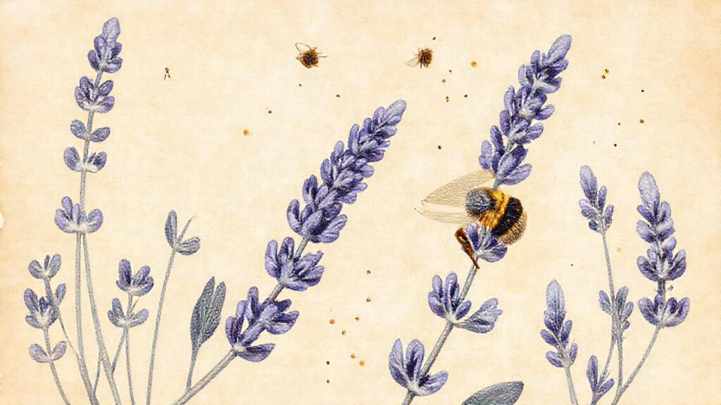 Ilustración botánica vintage y relajante