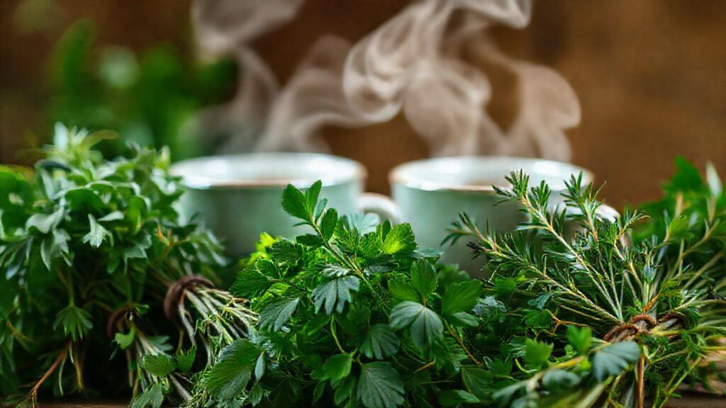 Hierbas frescas evocan calma y naturaleza