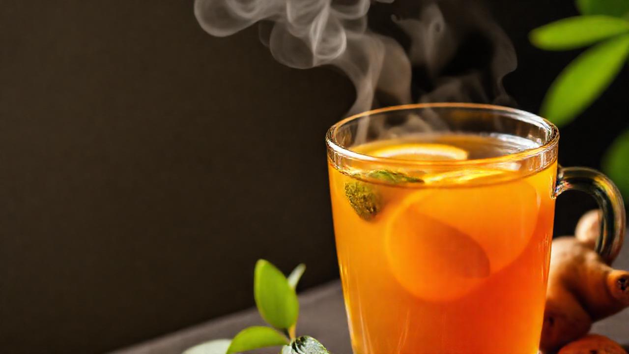 Té de jengibre revitalizante post-ejercicio