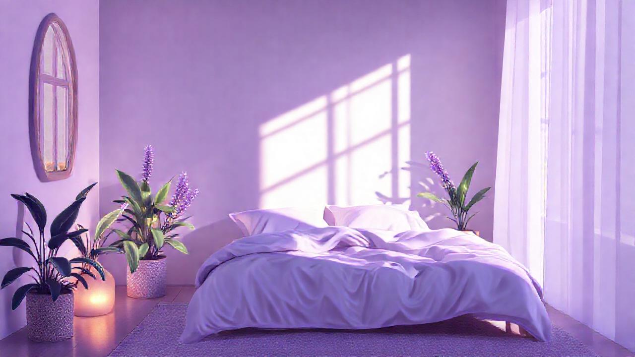 Un dormitorio sereno y onírico florece