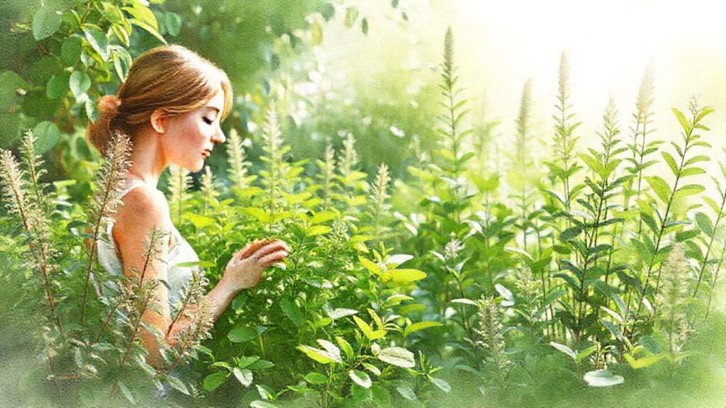 Jardín sereno evoca paz y calma