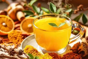 Té dorado saludable