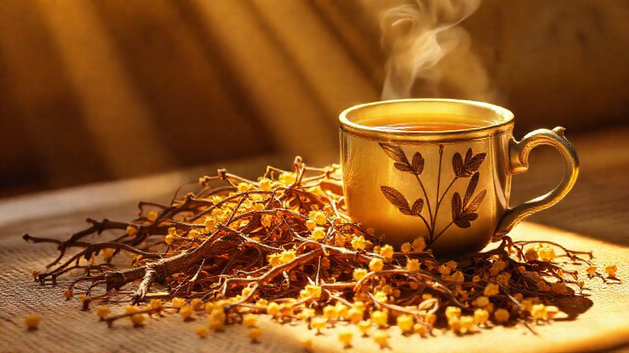 El té dorado evoca sabiduría y calma