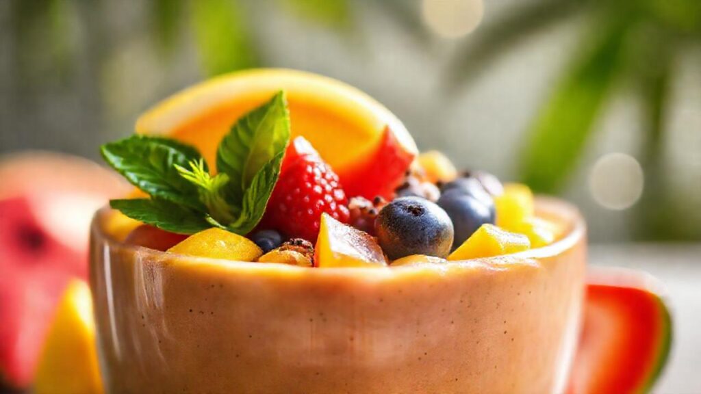 Batido colorido y saludable