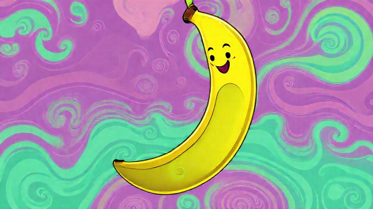 Una banana saludable alimenta un intestino feliz